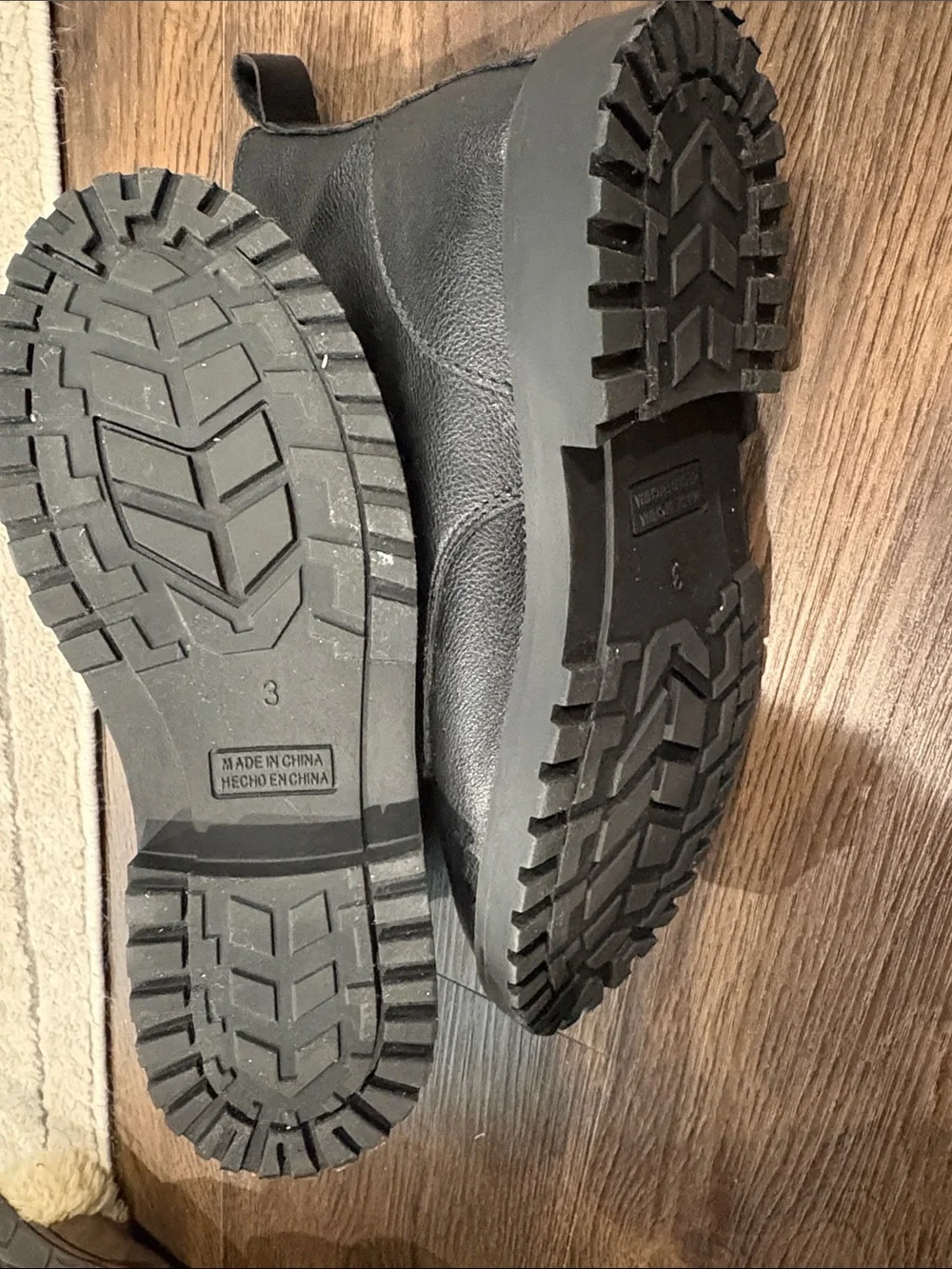 Old Navy Black Kids Lace-Up Ankle Boots